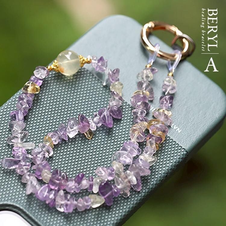 天然能量水晶手機鍊