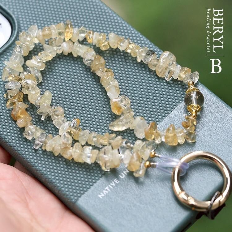 天然能量水晶手機鍊