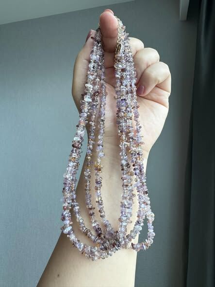 紫鈦極光23隨形料純銀鍍金項鍊(40+4公分延長練)