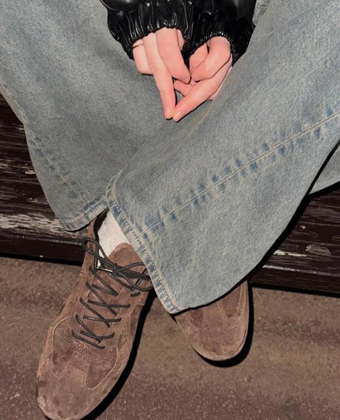 SHOOPEN Leather Racer Sneakers