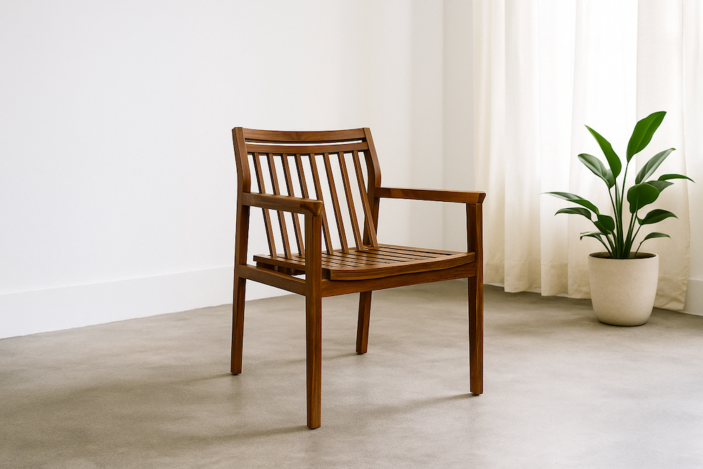 (全柚木家具)力登餐椅