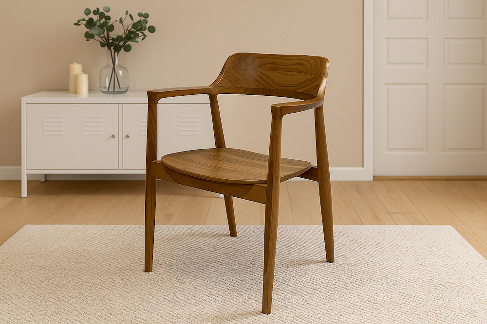 (全柚木家具)卡登餐椅