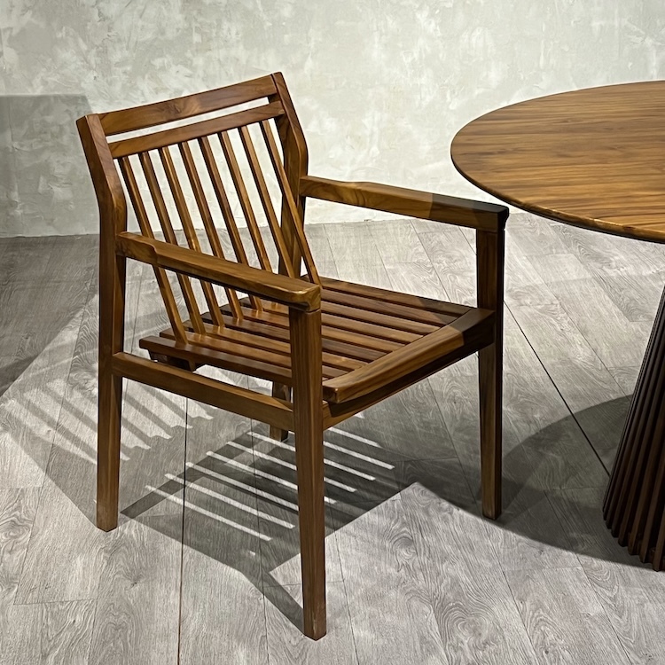 (全柚木家具)力登餐椅