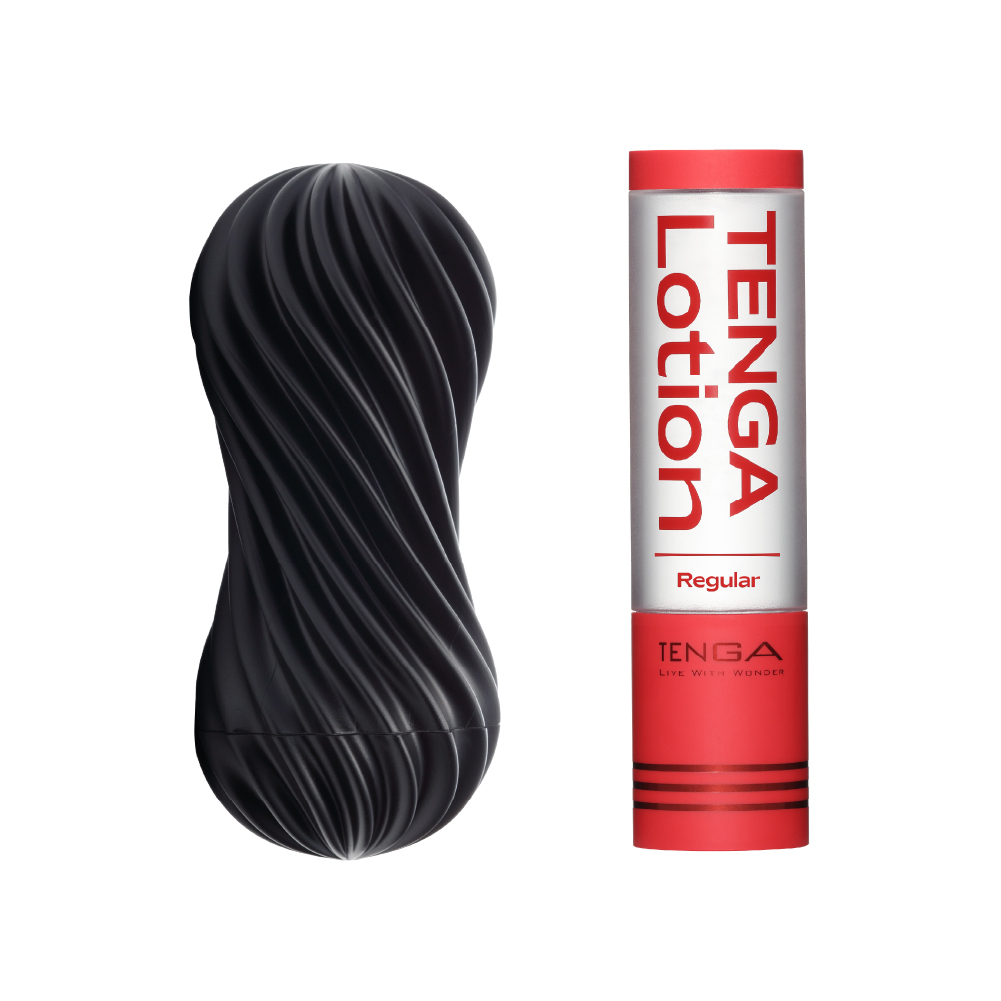 【官網限定】MOOVA 扭霸杯 [Rocky Black/岩石黑] + TENGA LOTION套組