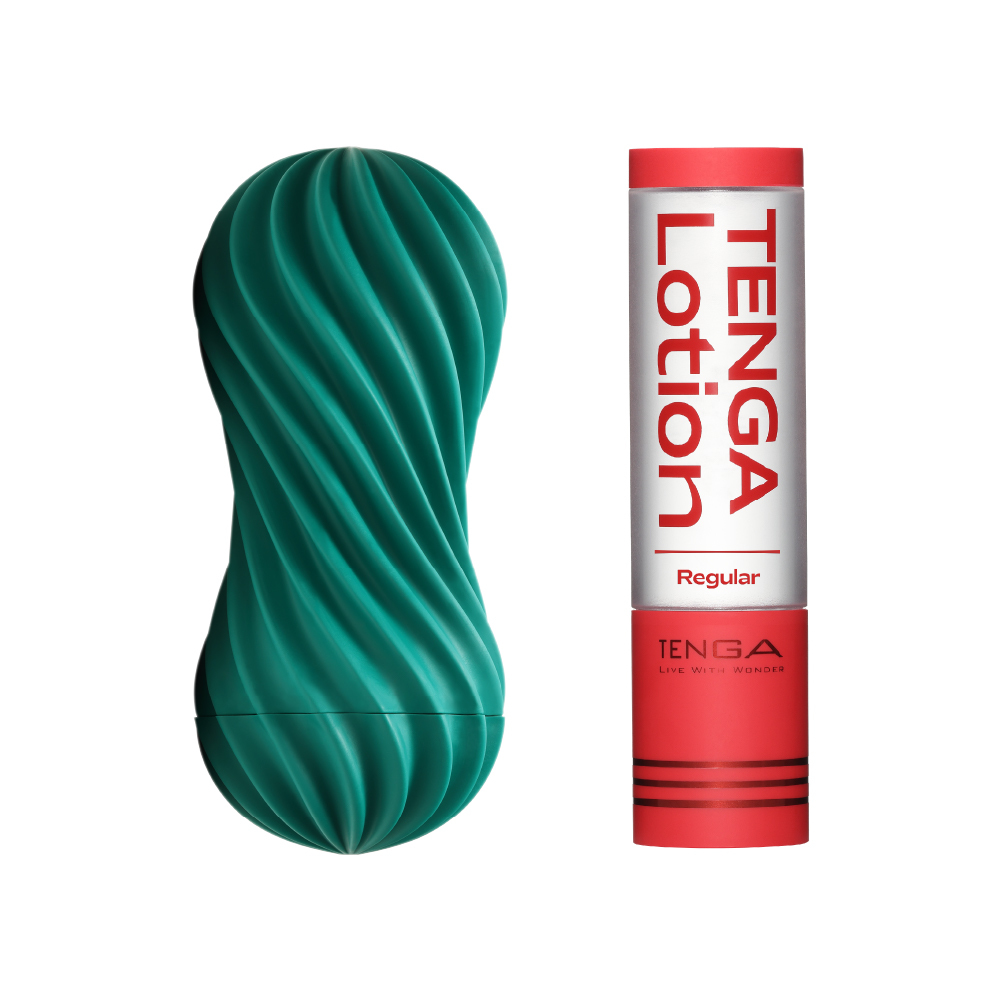 【官網限定】MOOVA 扭霸杯 [FIZZY GREEN/蘇打綠] + TENGA LOTION套組