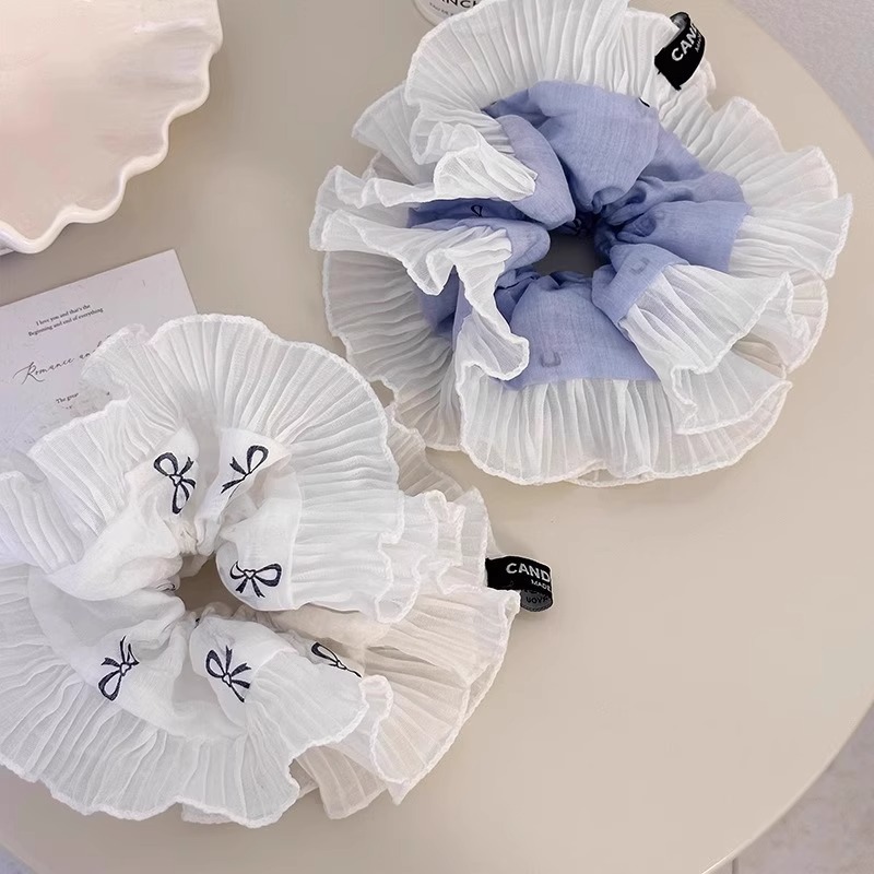 [2 FOR RM10] French Romantic Ruffle Lace Scrunchies