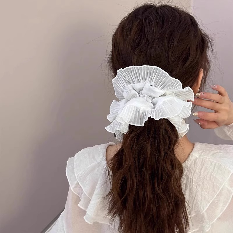 [2 FOR RM10] French Romantic Ruffle Lace Scrunchies