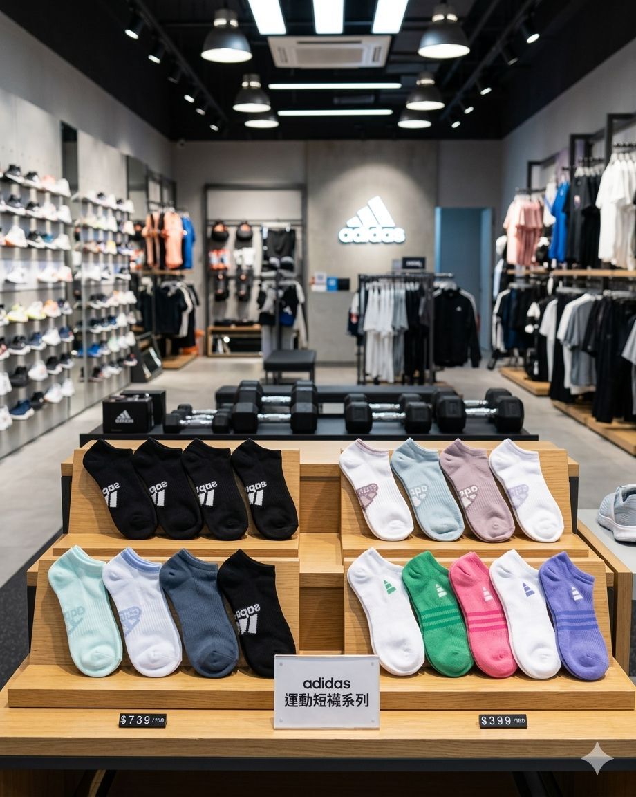 【預購】Adidas K031202 運動專用透氣襪