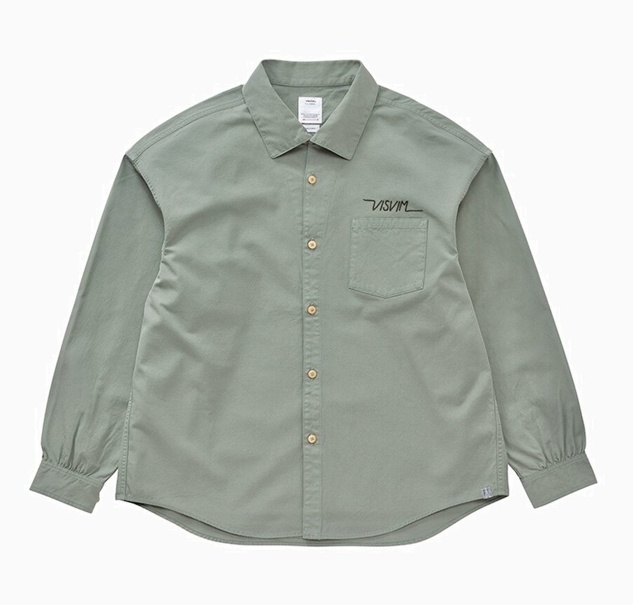 RE-STOCK: VISVIM PALMER SHIRT L/S (COTTON) - LT.GREEN PRE ORDER ITEM (預訂中)