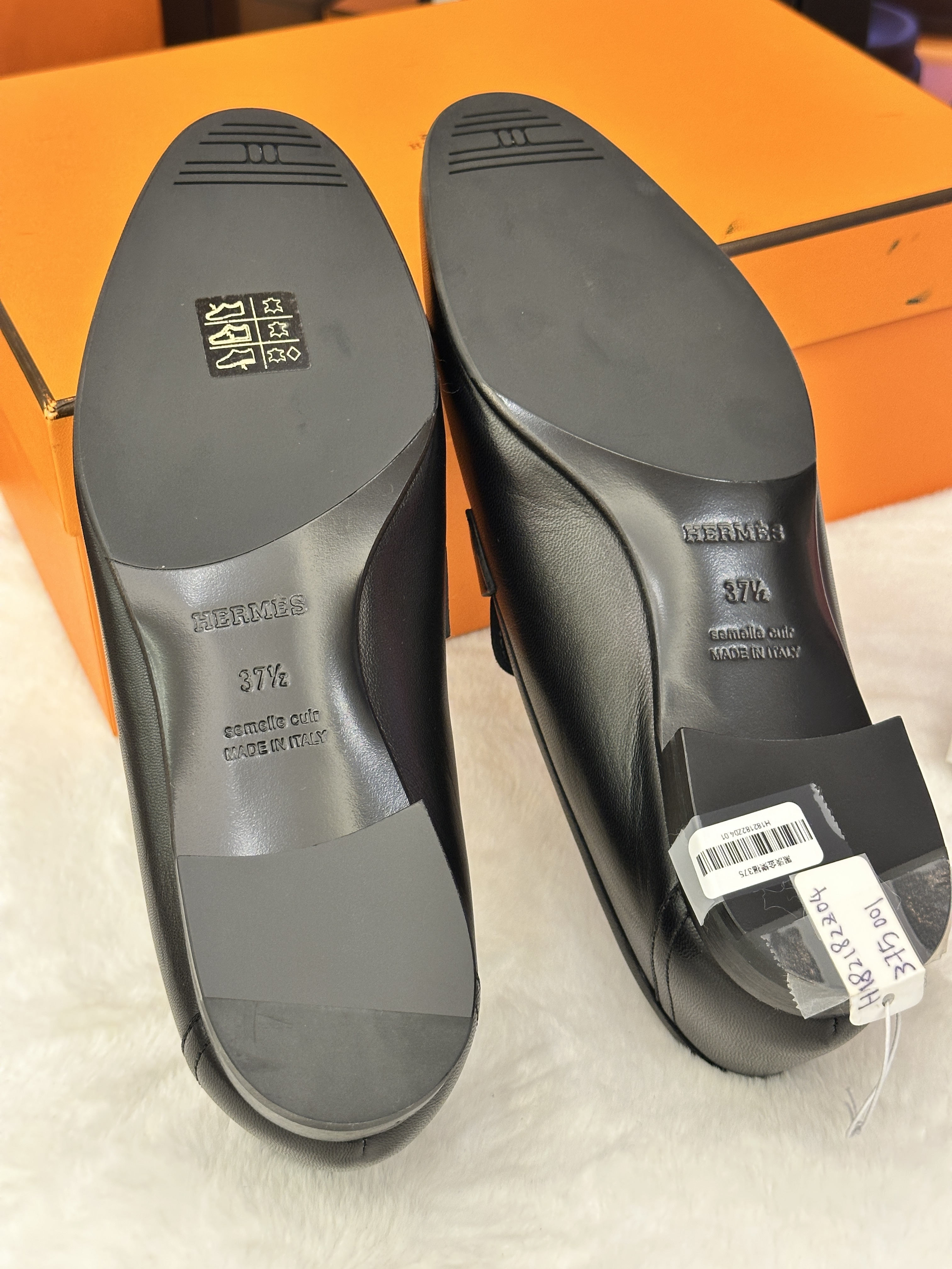 Hermes Paris Loafer (W37.5) light gold plated