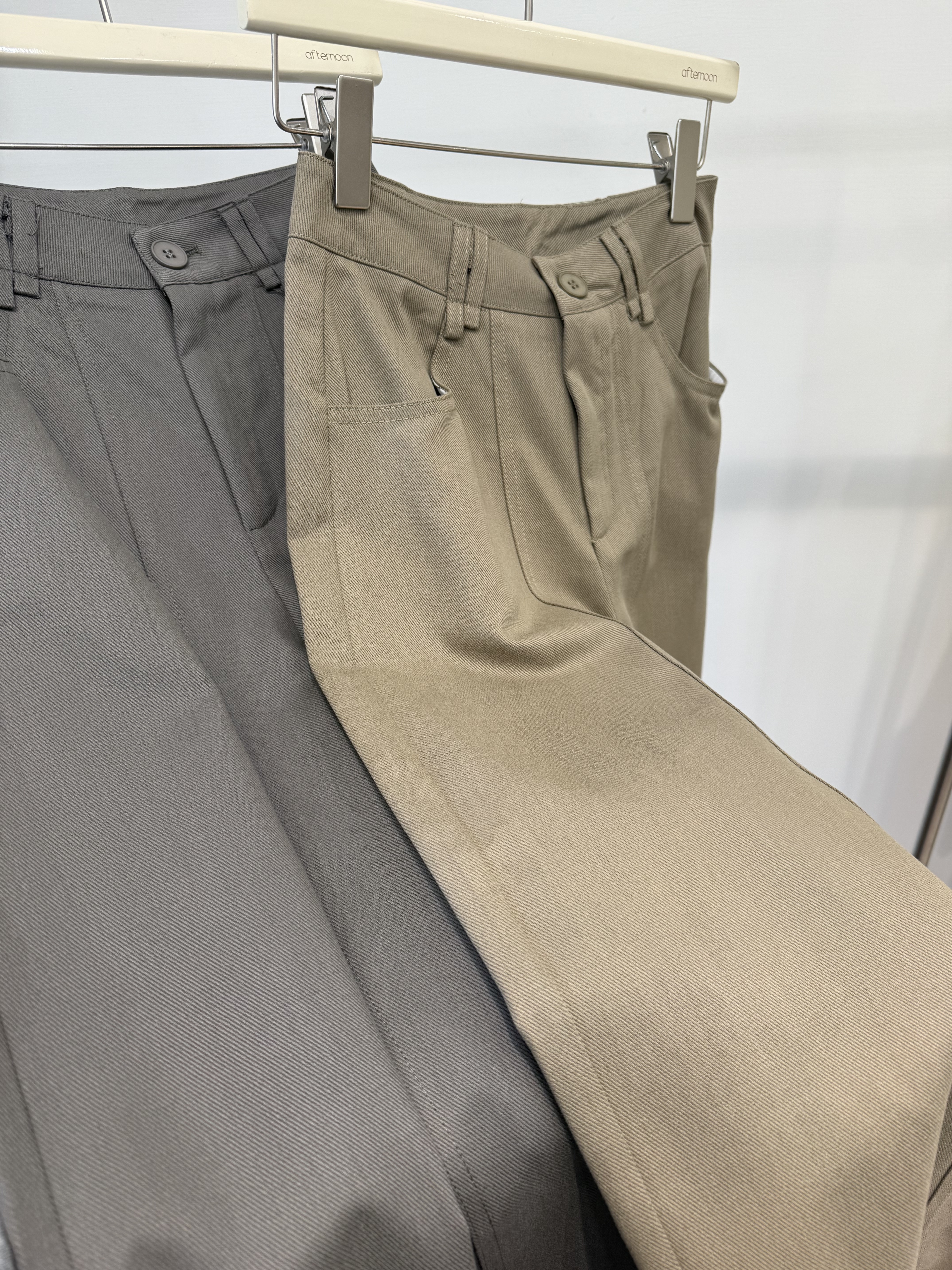 510 斜紋布直筒寬褲