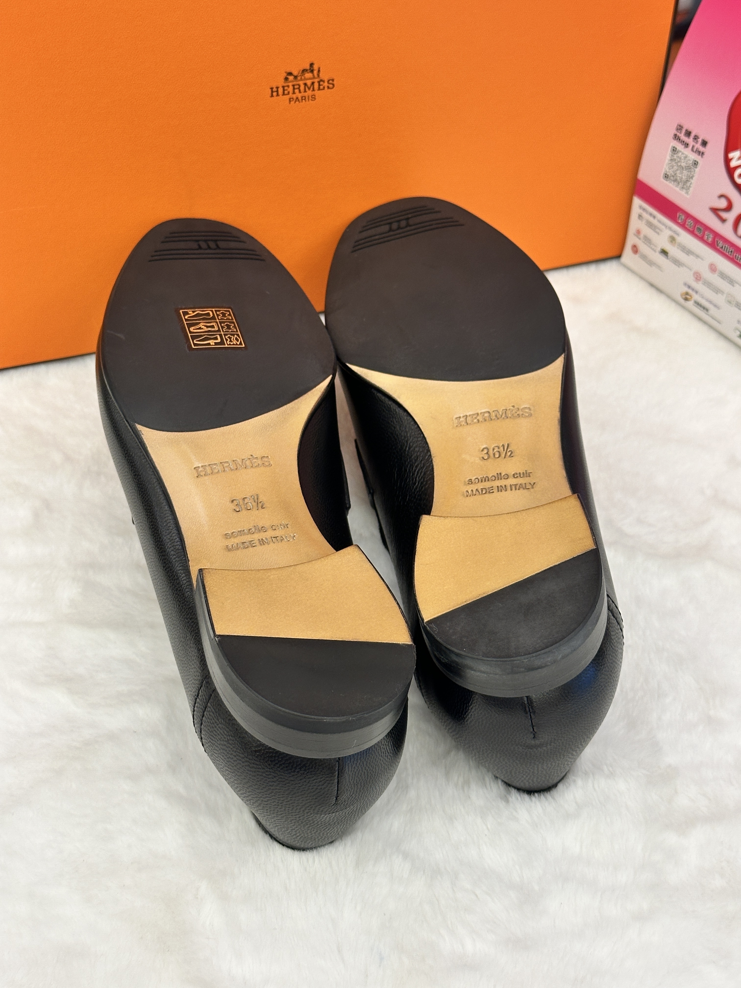 Hermes Paris Loafer (w36.5)-Palladium Hardware