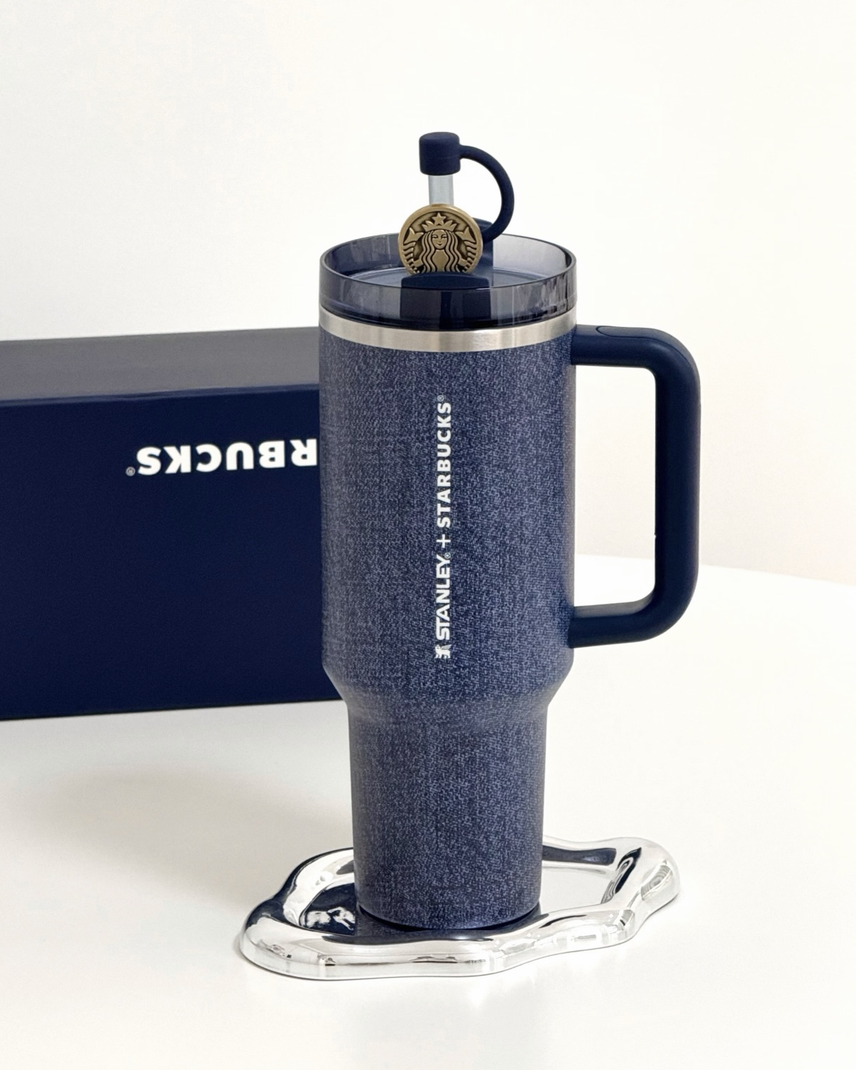 Starbucks x Stanley 星巴克 丹寧星咖系列 牛仔藍色 吸管杯 大容量 聯名 雙飲杯 環保杯 1183ml