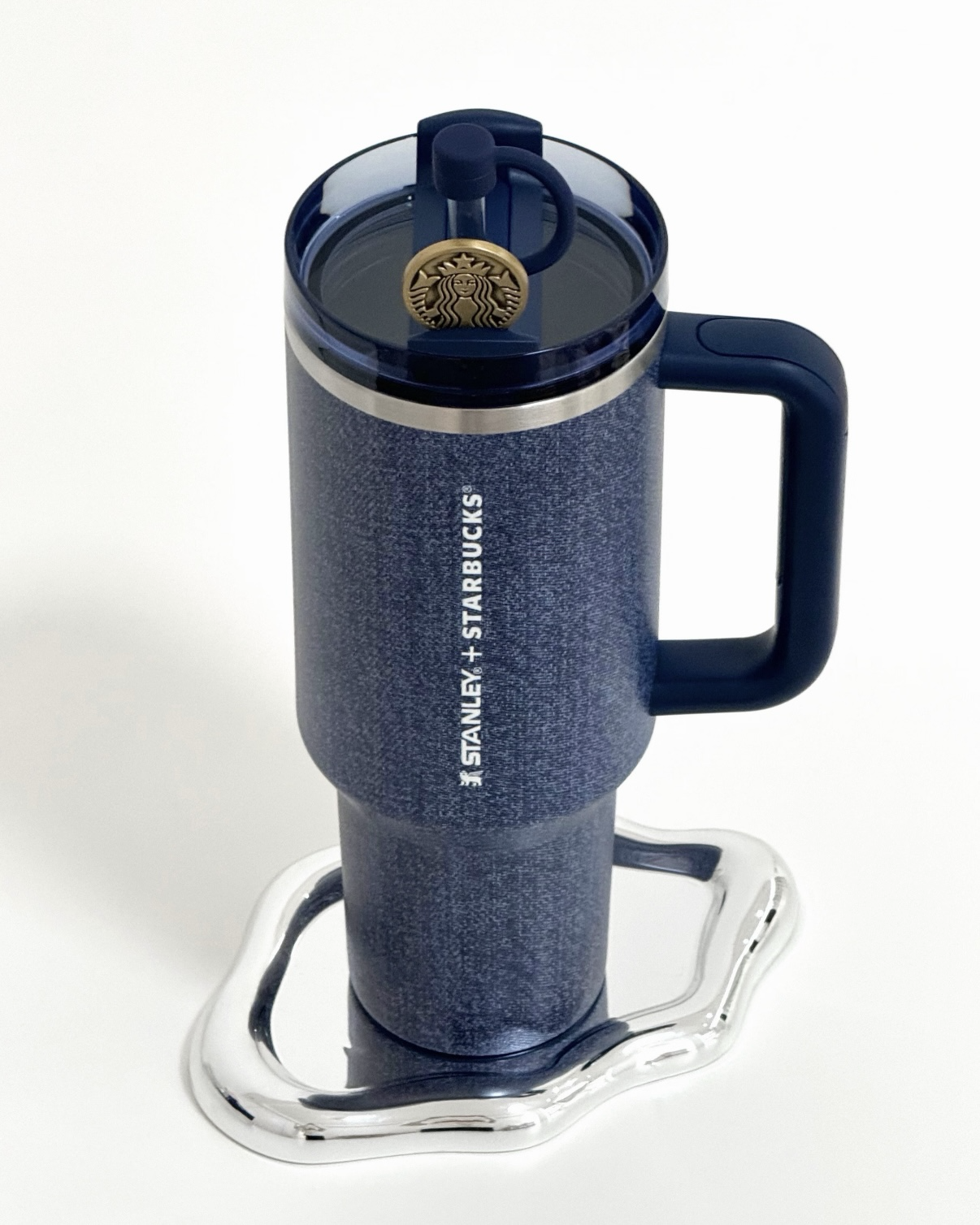 Starbucks x Stanley 星巴克 丹寧星咖系列 牛仔藍色 吸管杯 大容量 聯名 雙飲杯 環保杯 1183ml