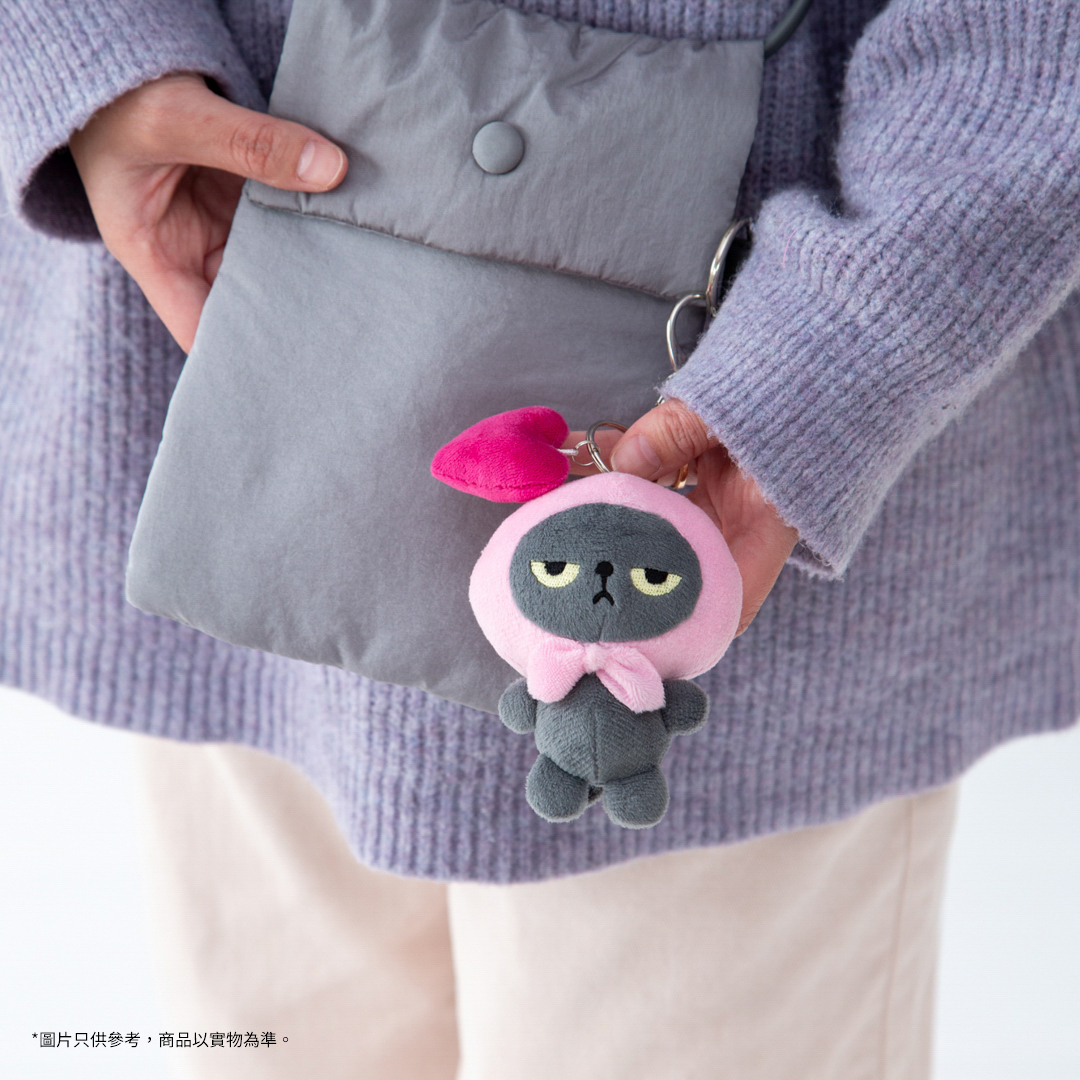 Angry Machiko  公仔鑰匙扣 (愛心)