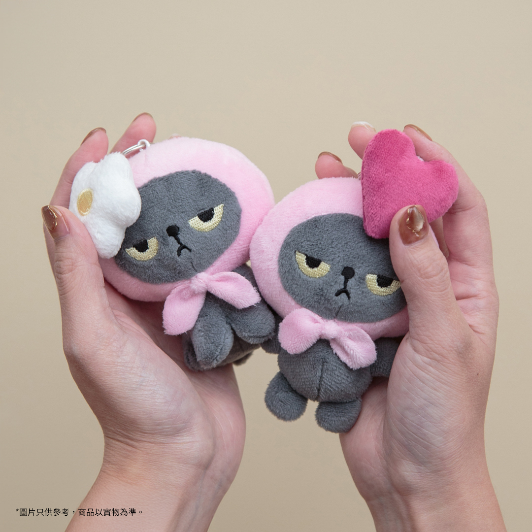 Angry Machiko  公仔鑰匙扣 (花朵)