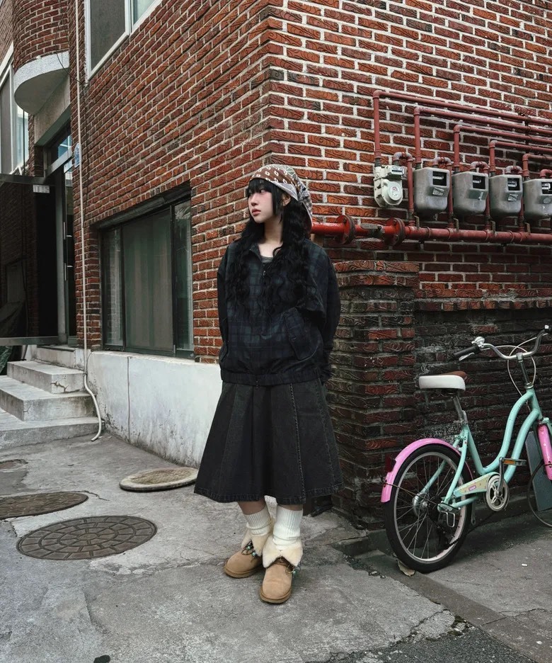 【OWN】Dimitri Black 立領 格紋 外套 鈕扣 拉鍊 復古 潮流 防水 防風 秋冬 不分男女 黑色 灰色 綠色 咖啡色