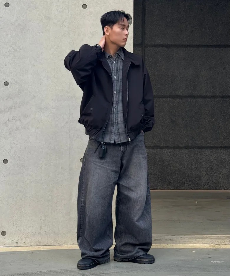 【OWN】Dimitri Black 立領 格紋 外套 鈕扣 拉鍊 復古 潮流 防水 防風 秋冬 不分男女 黑色 灰色 綠色 咖啡色 DBF1JP02