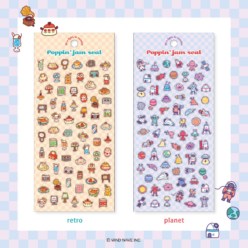MIND WAVE 貼紙: Poppin jam 82605 planet
