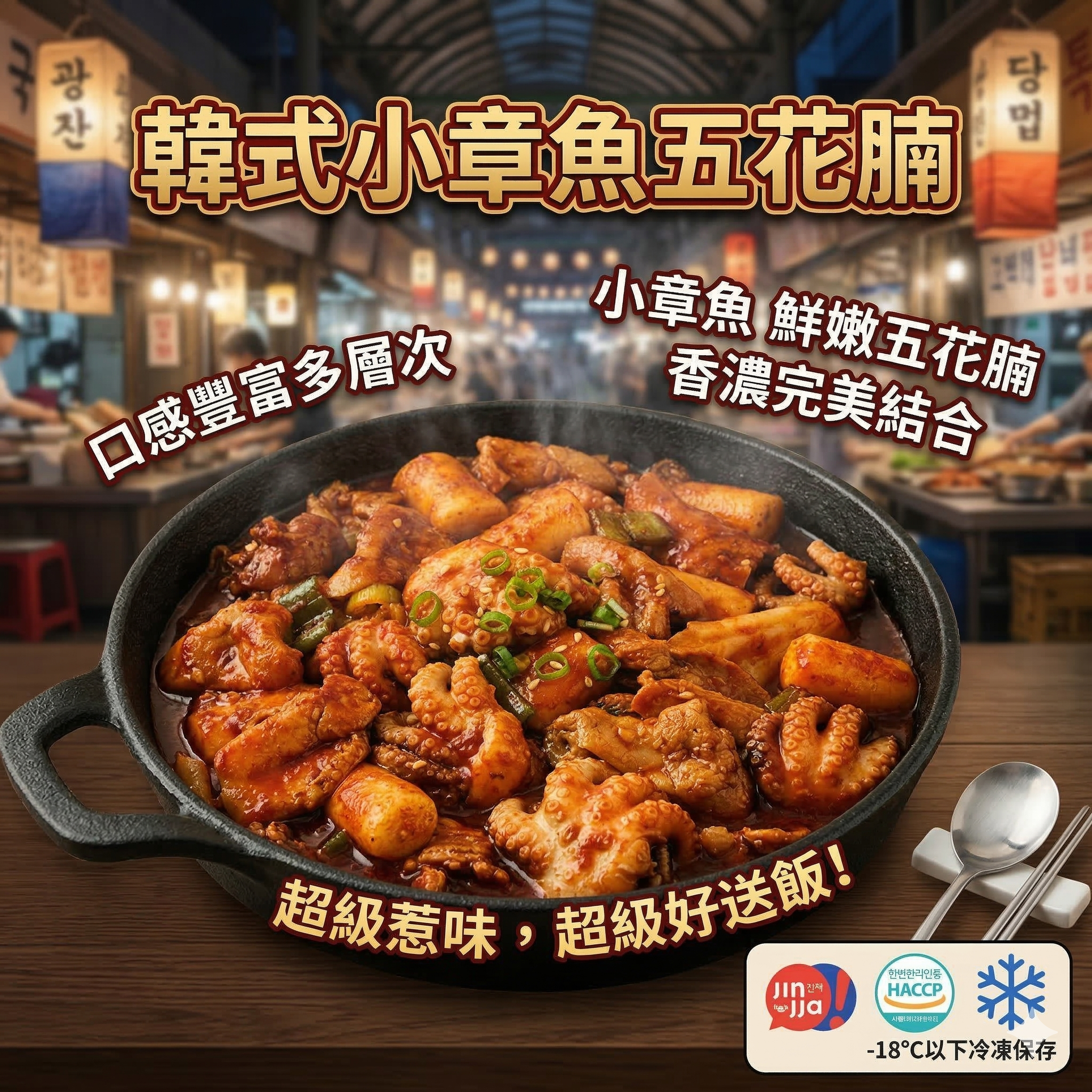 【直播凍貨】LX031105 韓式小章魚五花腩