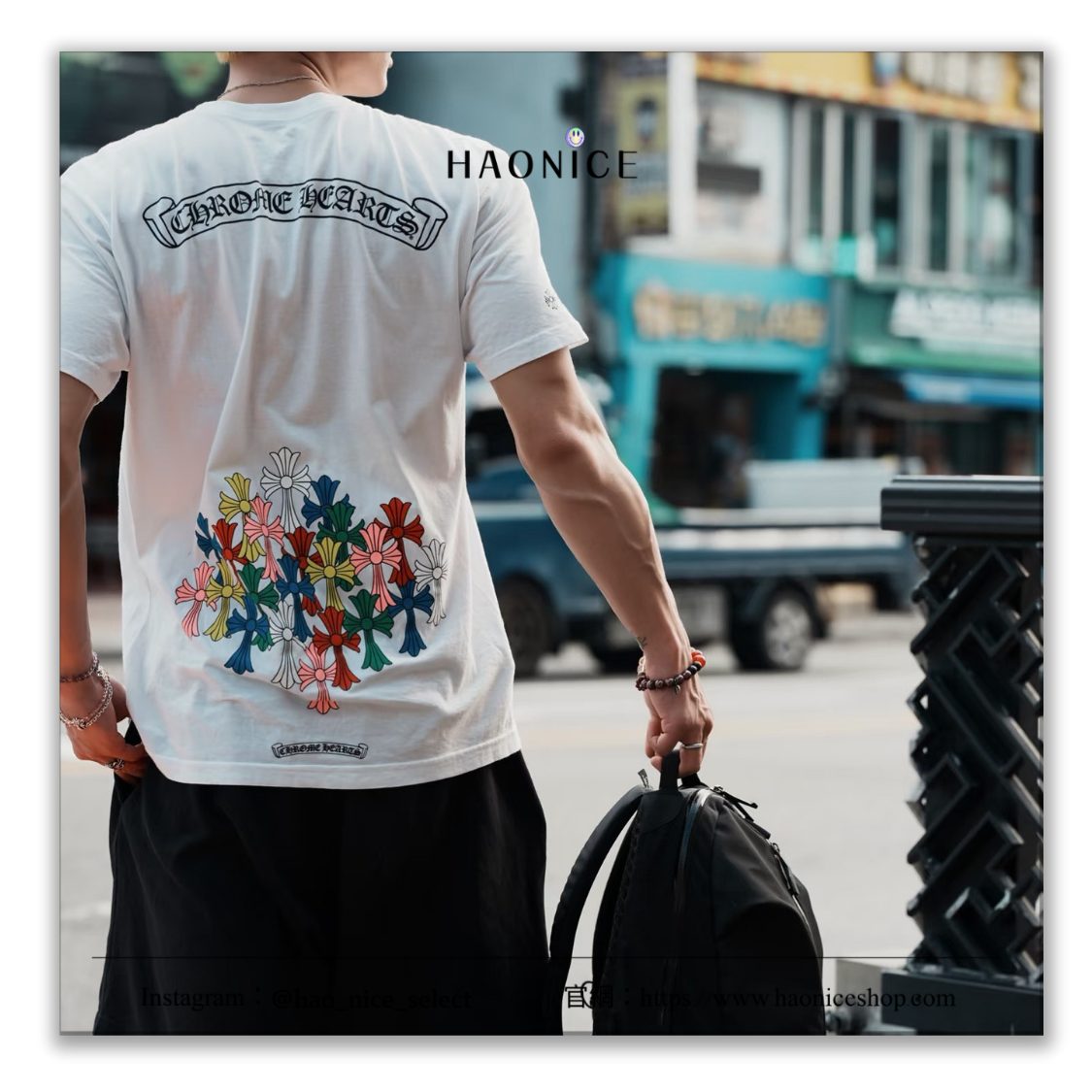 【HAO NICE】街頭感⚡️Chrome Hearts克羅心 幻影 彩色十字架 哥德風 美式街頭 短袖 短T