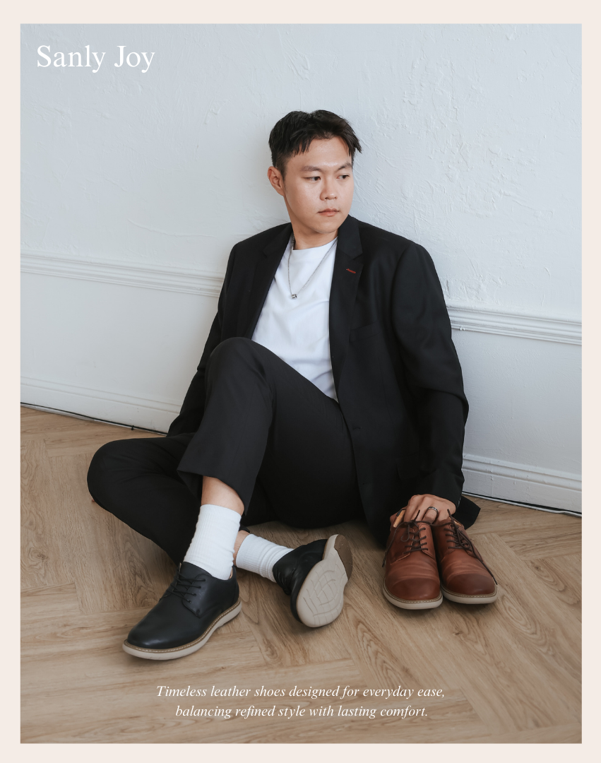 Sanly Joy 布萊恩紳士鞋 男士皮鞋細節與穿搭展示