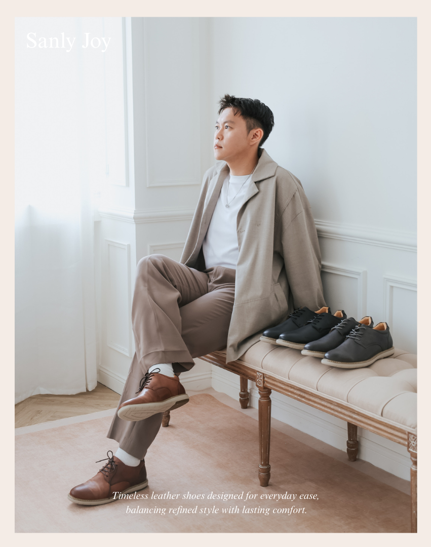 Sanly Joy 布萊恩紳士鞋 男士休閒皮鞋 舒適日常穿搭