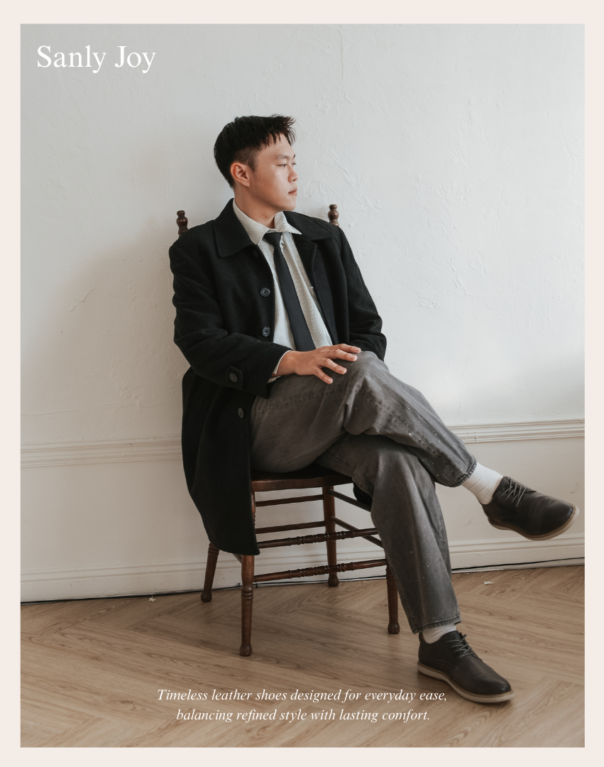 Sanly Joy 布萊恩紳士鞋 男士真皮紳士鞋 穿搭展示