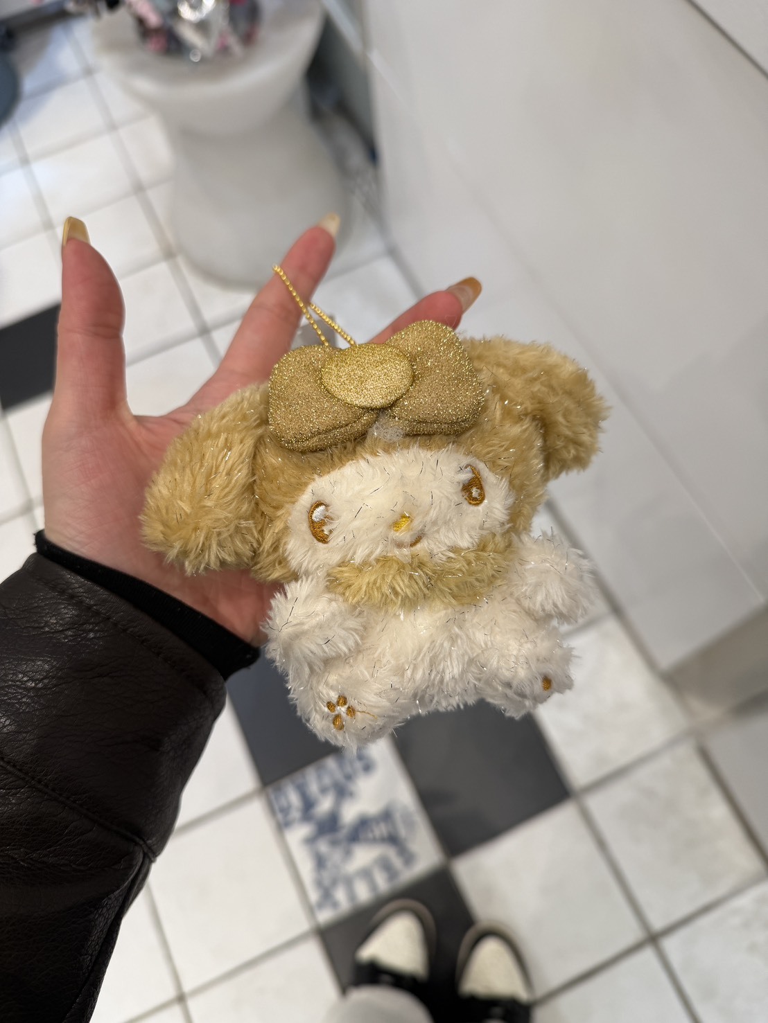 正版三麗鷗金色細閃