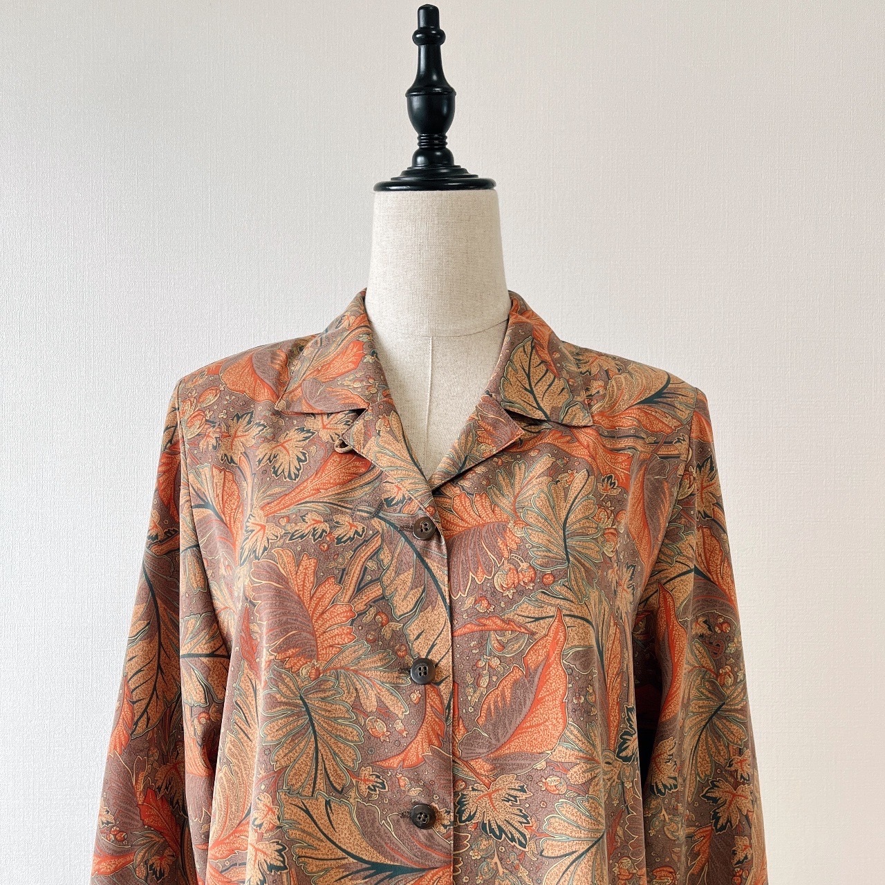 VINVERT日本製植物圖案古著上衣