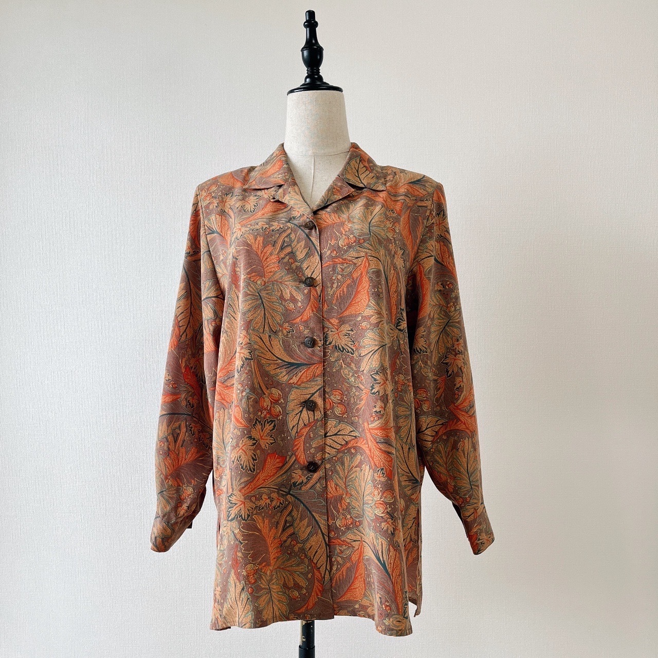 VINVERT日本製植物圖案古著上衣