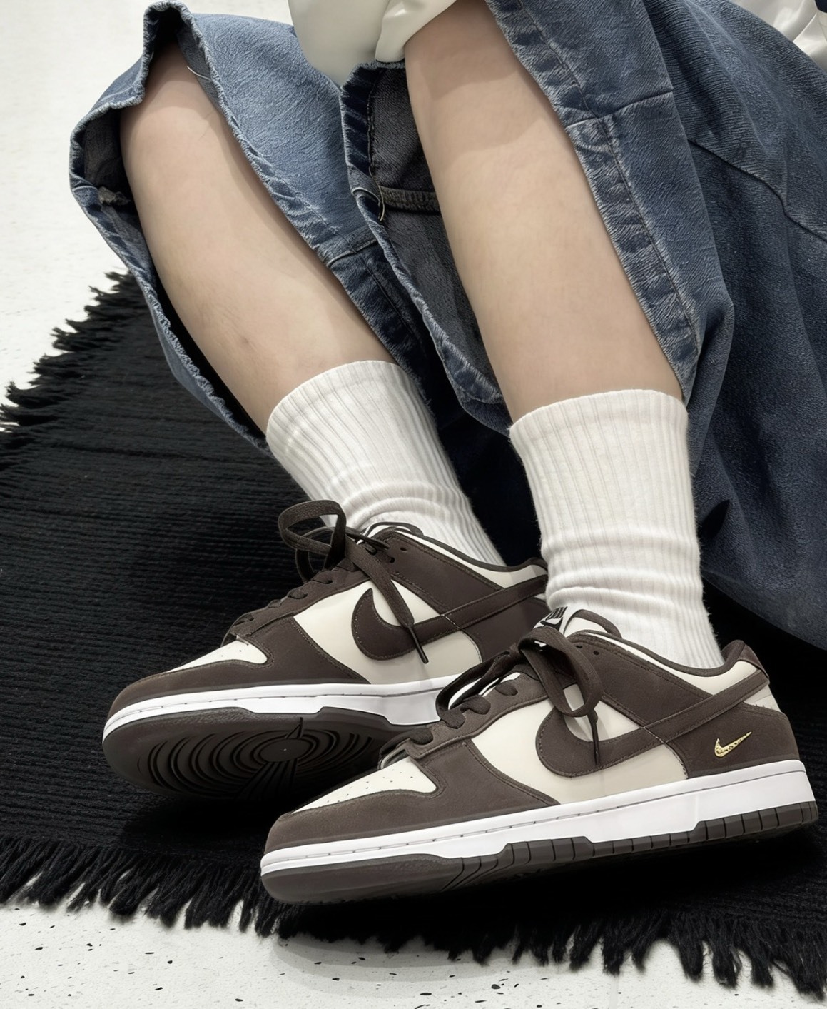 【OWN】NIKE Dunk Low 麂皮 皮革 磨卡 巧克力 可可 小金勾 磚紅 女款 IO4244-102