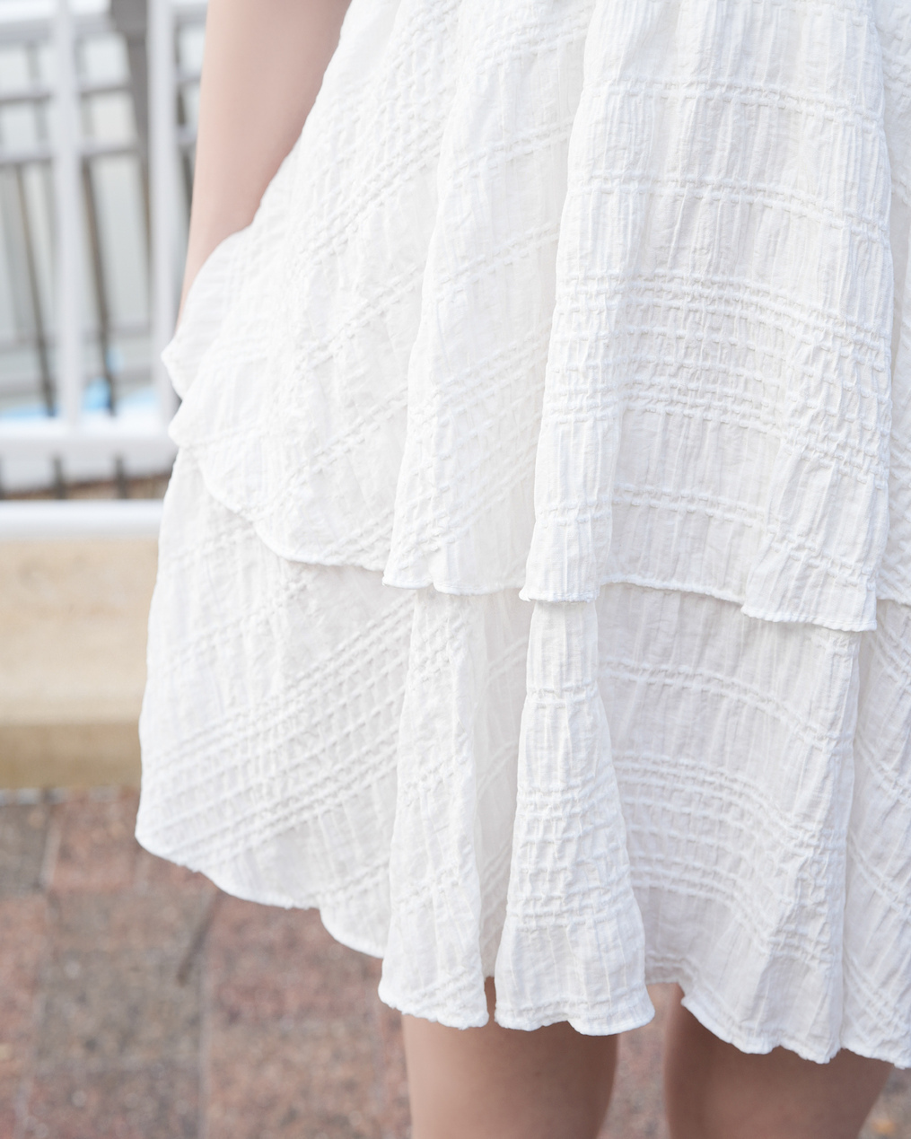 梨形身形合適！暗紋傘形短裙 · 2色入