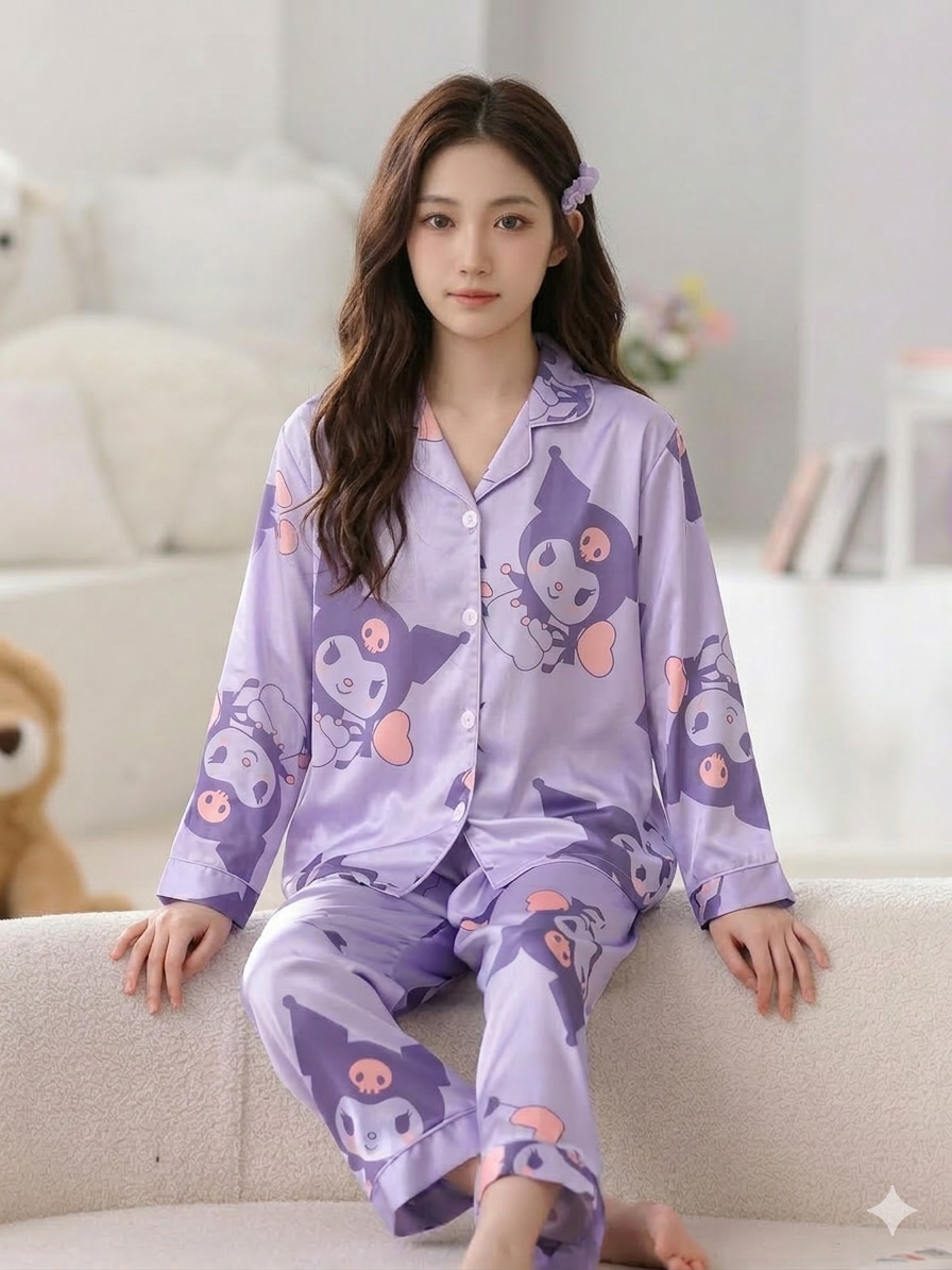 酷洛米居家服睡衣-冰絲