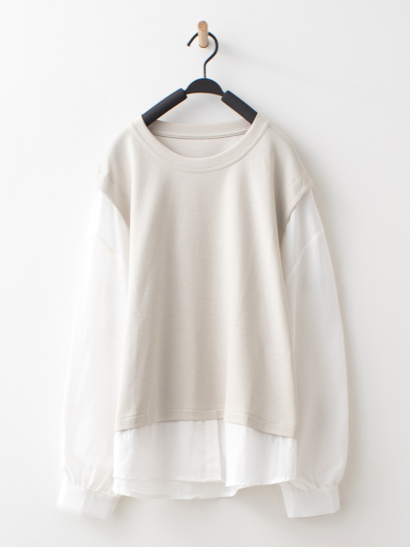 拼接仿兩件上衣跳色配釦剪接設計寬褲組合