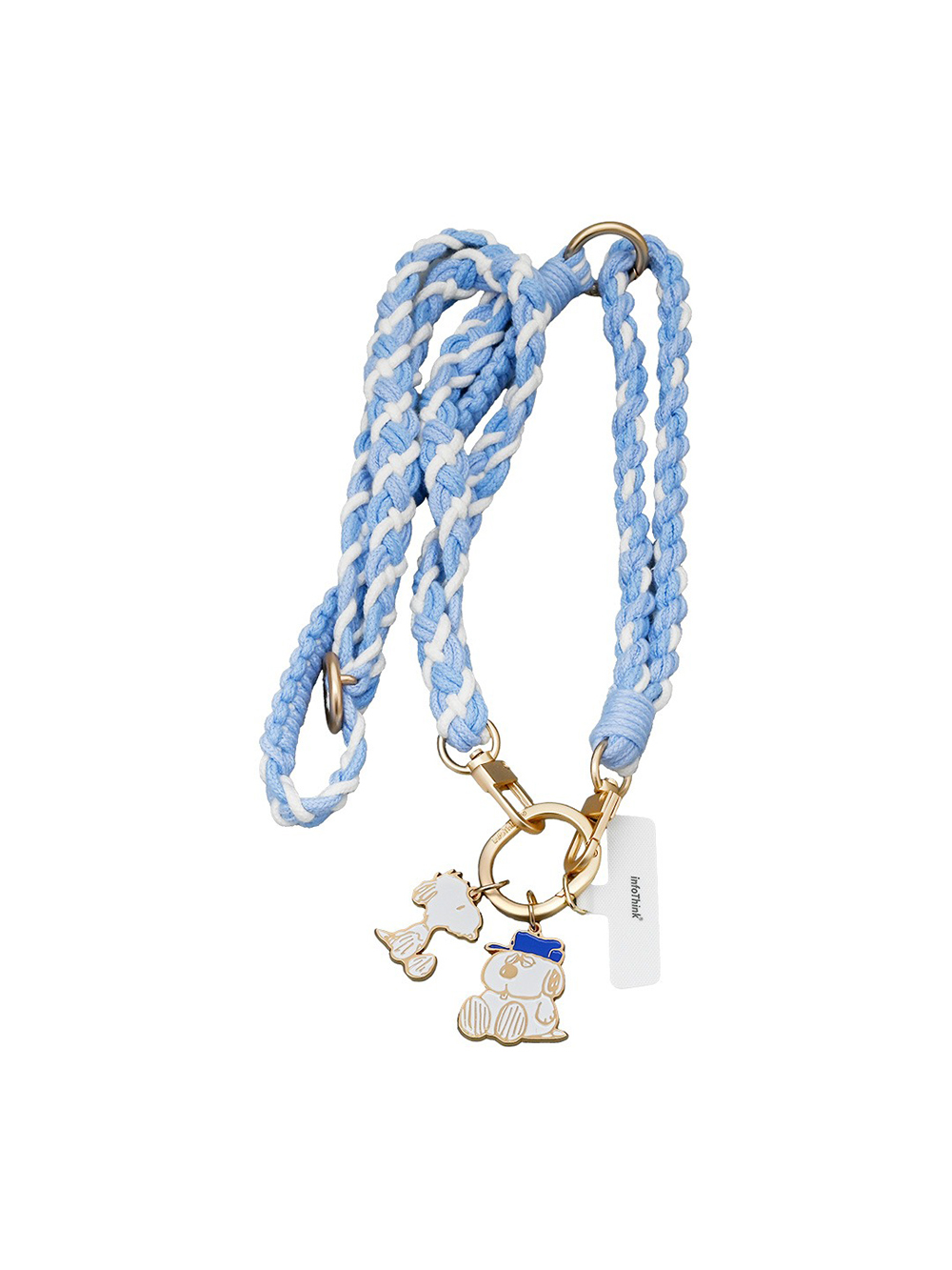 infoThink ｜史努比系列手機編織頸掛繩- 歐拉夫【infoThink 官方授權經銷】