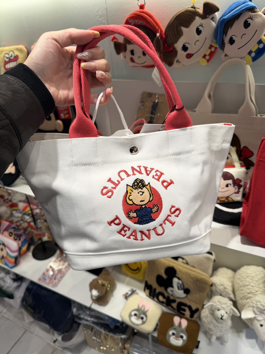 韓國限定 史努比帆布手提包