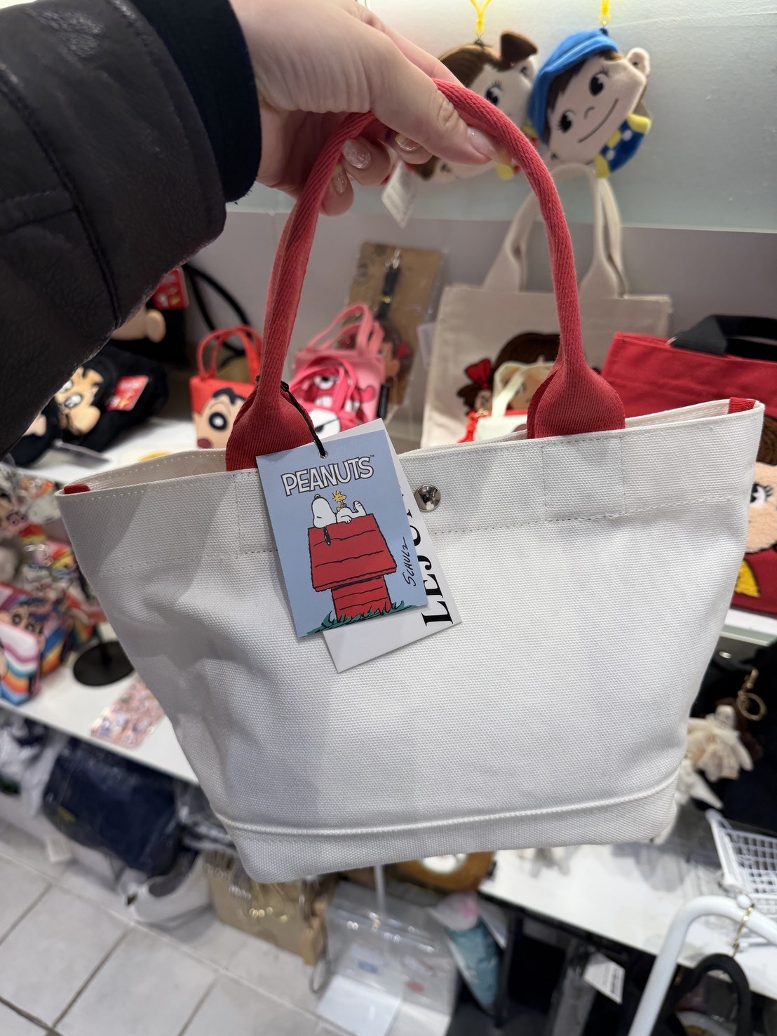 韓國限定 史努比帆布手提包