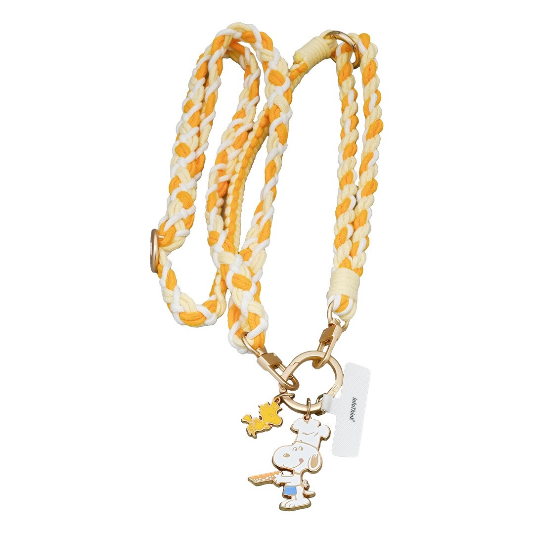 infoThink ｜史努比系列手機編織頸掛繩-廚師【infoThink 官方授權經銷】