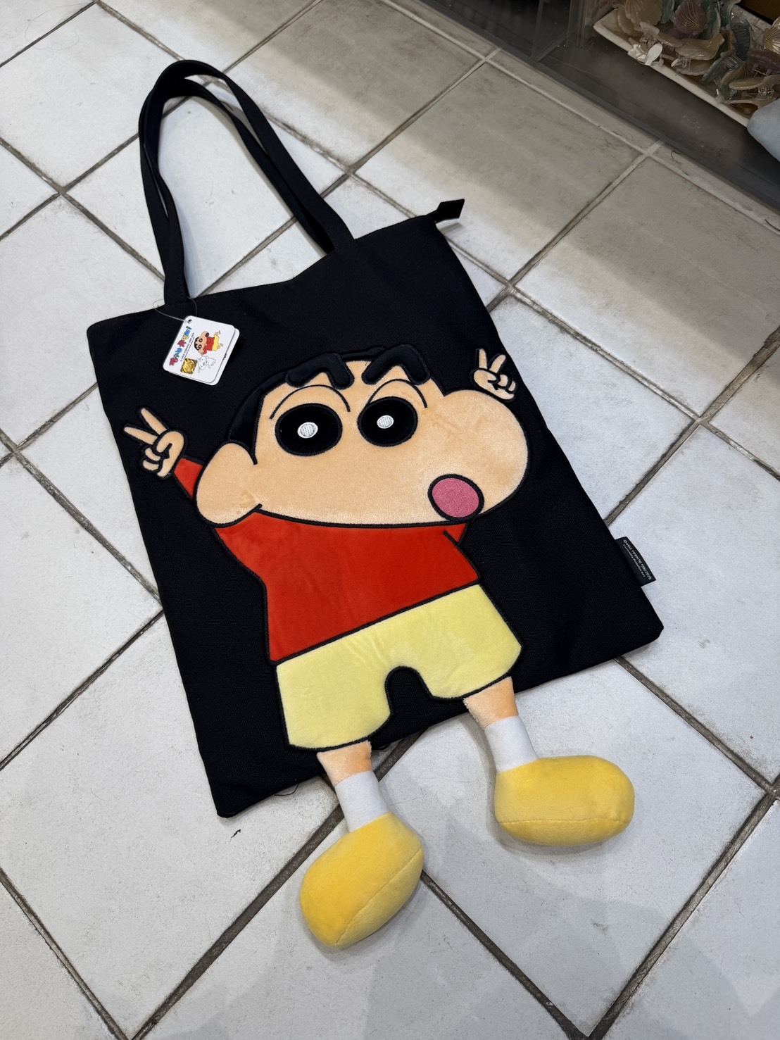 韓國限定 蠟筆小新托特包