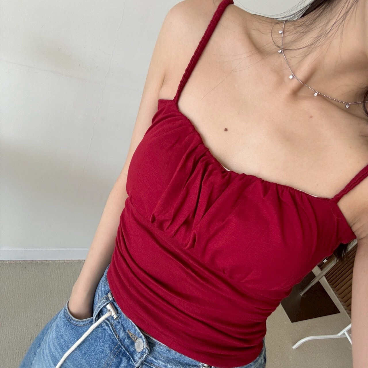 （三件$1000免運）胸前皺摺甜美（bratop）（預購於3/18中午收單～預計3-6週才會收到！可接受再下單唷）