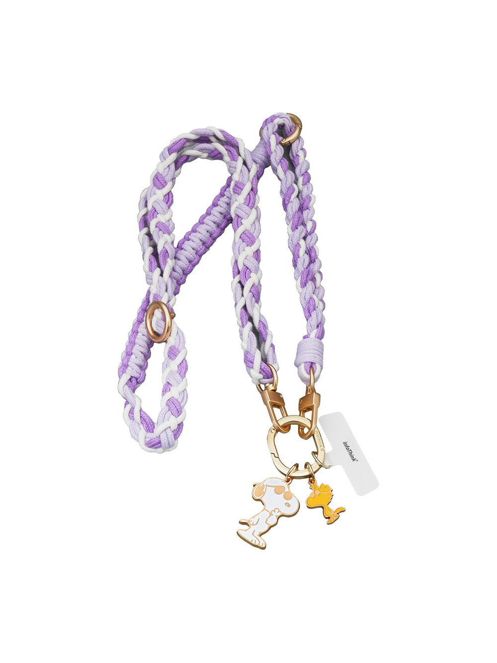 infoThink ｜史努比系列手機編織頸掛繩-經典【infoThink 官方授權經銷】