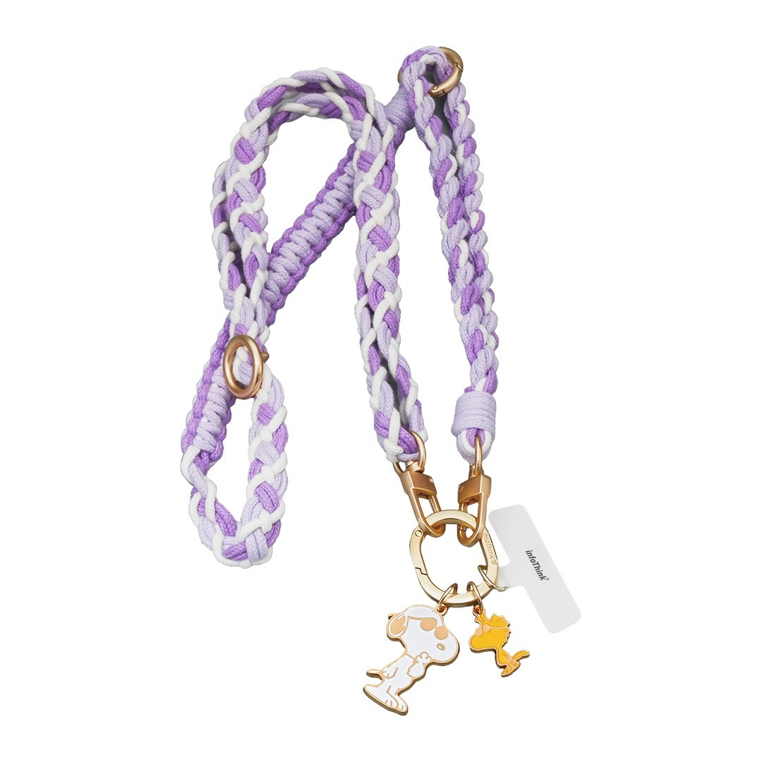 infoThink ｜史努比系列手機編織頸掛繩-經典【infoThink 官方授權經銷】