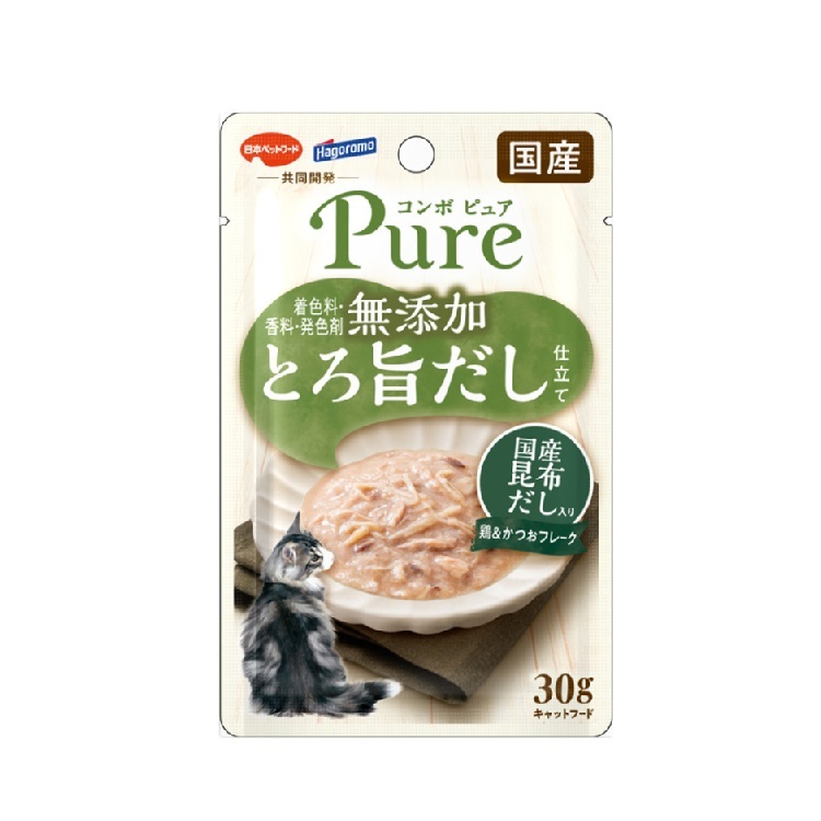 Combo Pure 貓用 無添加 日本產昆布 雞肉鰹魚濕糧 30g