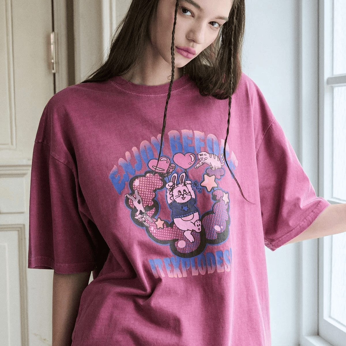 CPGN STUDIO｜Explorer Bunny Pigment T-shirt [2 colors]