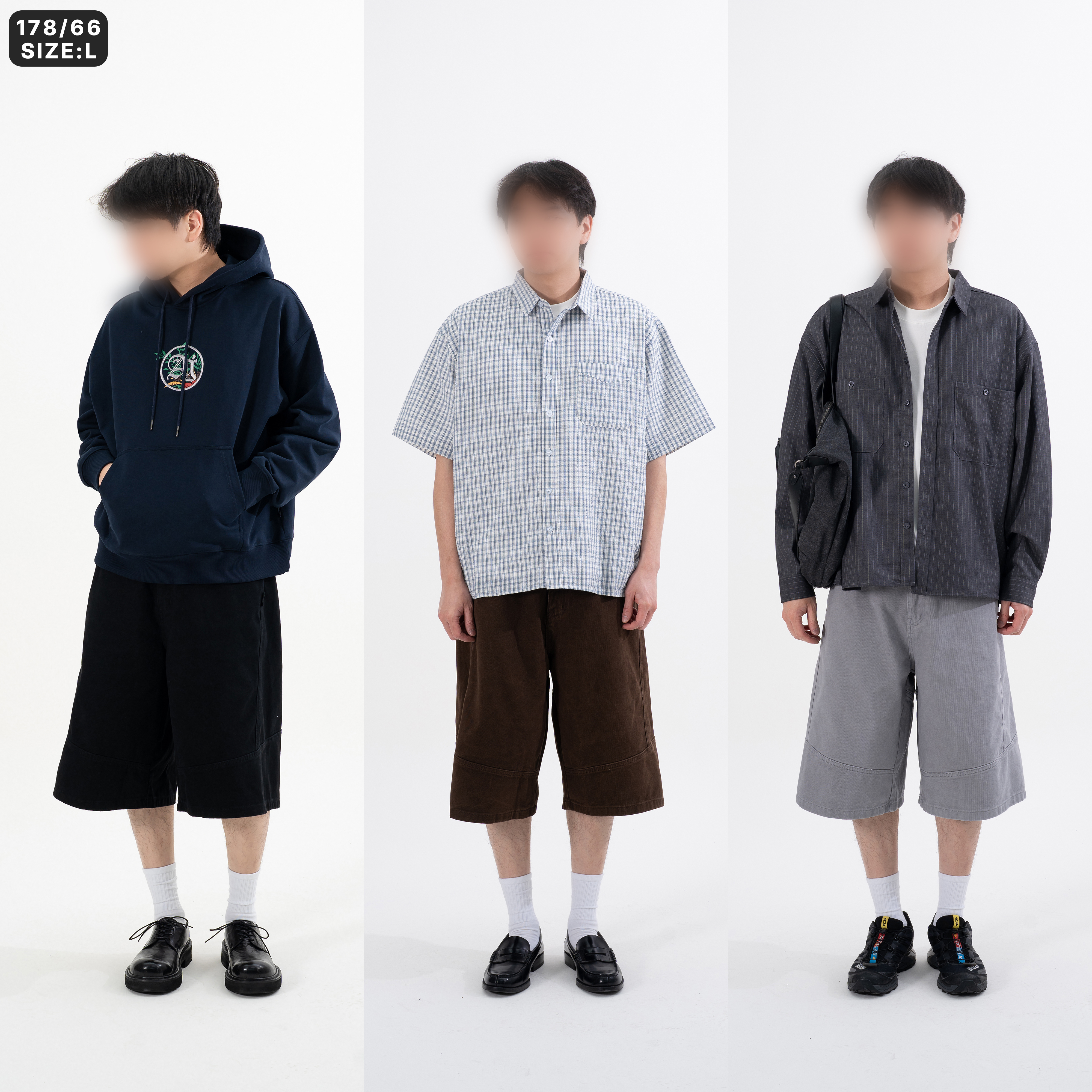 AGILITY Curved Cropped Pants 彎刀水洗 七分褲 [J70]