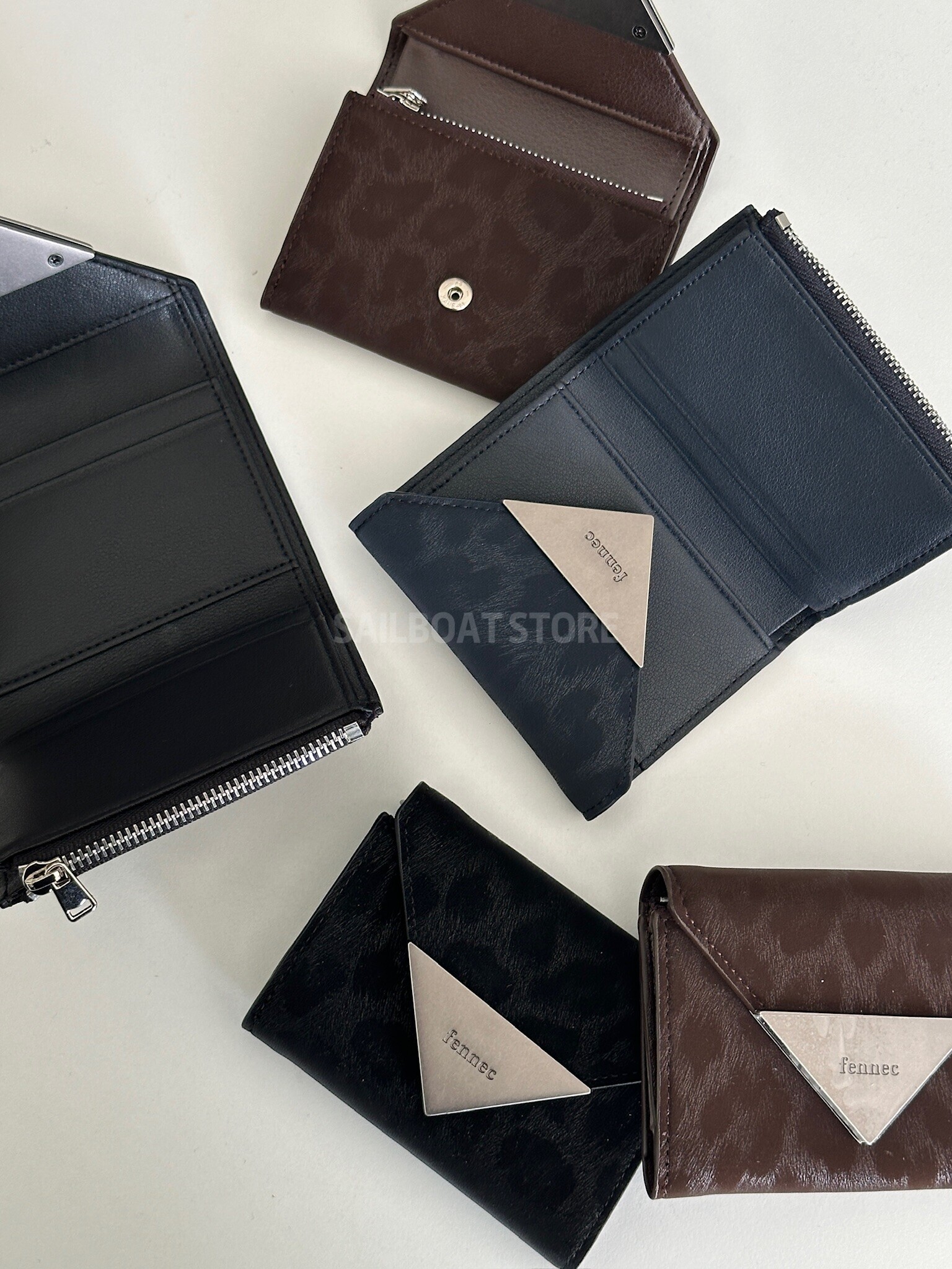 #預購 🇰🇷韓國 FENNEC 豹紋霧面 卡夾 錢包