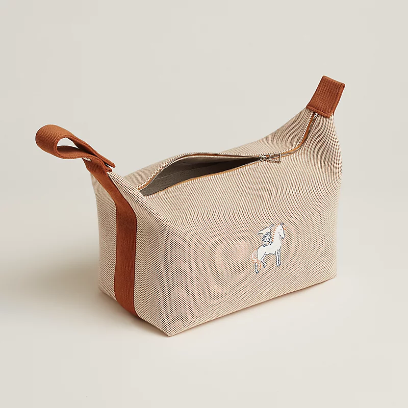Hermes Bride-a-Brac Cabriole case print biscuit GM 飯盒包啡色圖案