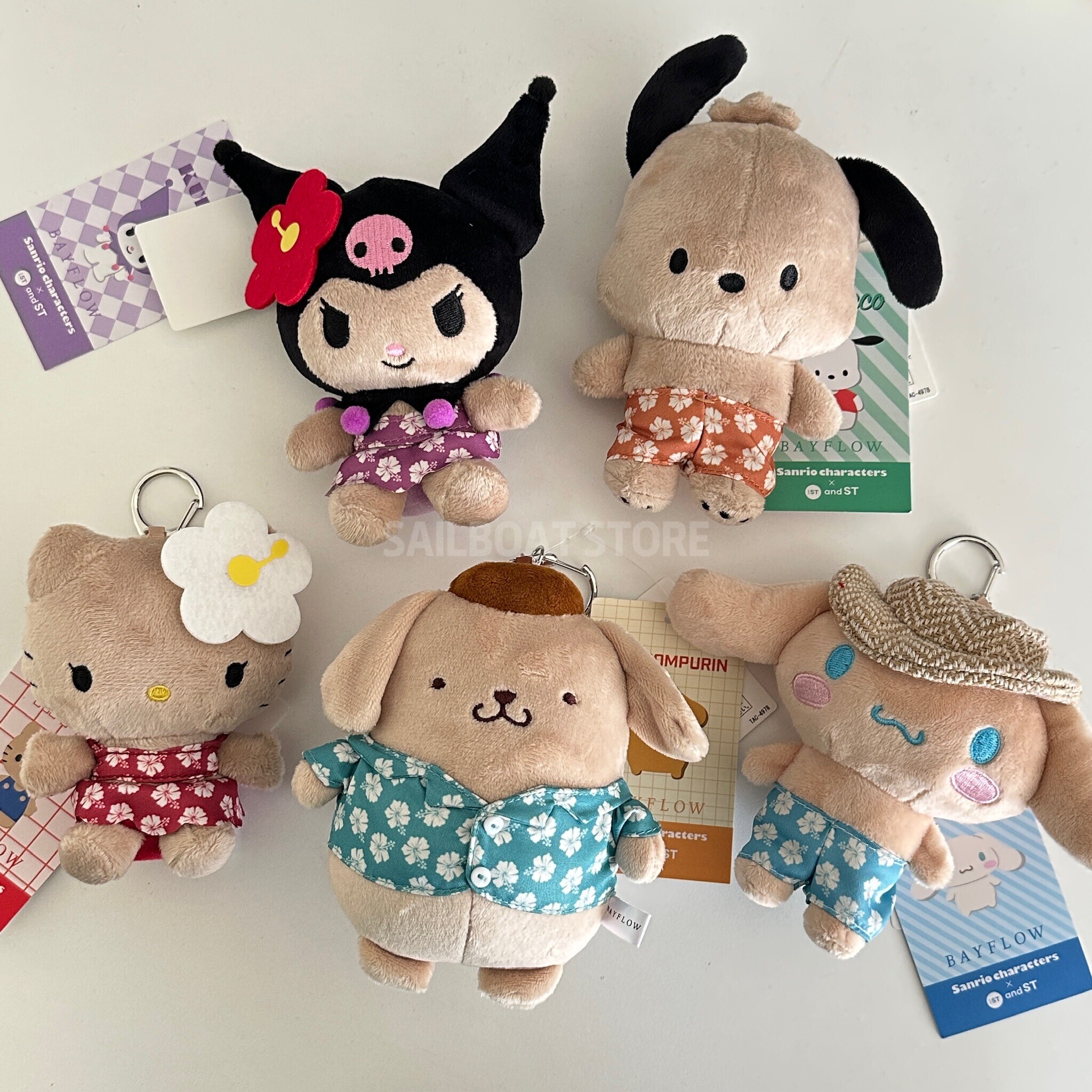 #預購 🇯🇵日本 BAYFLOW × 三麗鷗 曬黑造型 吊飾娃娃