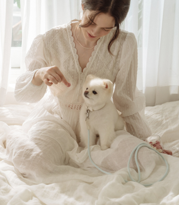 Stroll 輕量款細版牽繩_蘇打藍